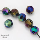 10mm Jet AB Faceted Round Bead-General Bead