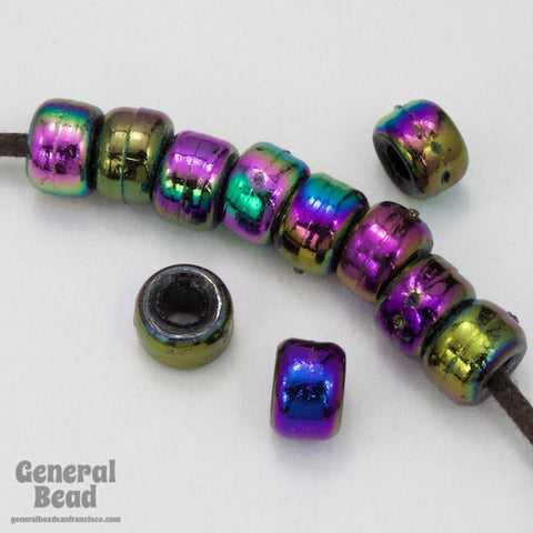 9mm Jet AB Pony Plastic Craft Bead-General Bead