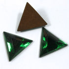 13mm Emerald Green Triangle Cabochon #XS27-B-General Bead
