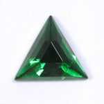 13mm Emerald Green Triangle Cabochon #XS27-B-General Bead