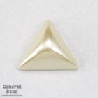 14mm Cream Pearl Triangle Cabochon-General Bead