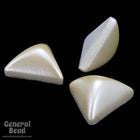 14mm Cream Pearl Triangle Cabochon-General Bead