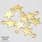 6mm Gold Tone Star Charm (24 Pcs) #3756-General Bead