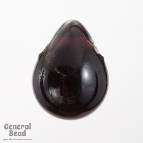 15mm Transparent Dark Amethyst Pear Drop (8 Pcs) #3764-General Bead