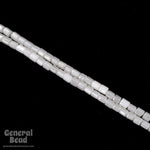 8/0 Opaque Luster Off White Hex Seed Bead (40 gm) #3801-General Bead