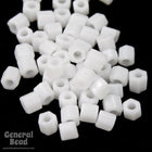 11/0 Opaque White Hex Seed Bead-General Bead