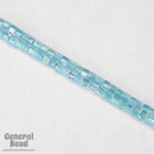 8/0 Transparent Aqua AB Hex Seed Bead (40 gm) #3808-General Bead