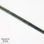 Size 1 Metallic Green Iris Japanese Bugle (40 Gm) #3809-General Bead