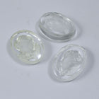 18mm x 25mm Clear Rose Oval Cabochon #XS23-H-General Bead