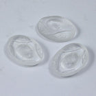 13mm x 18mm Clear Floral Oval Cabochon #XS23-B-General Bead