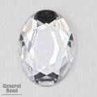 18mm x 25mm Faceted Crystal Oval Cabochon-General Bead