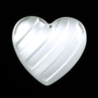 28mm Frosted Heart Pendant #XS24-I-General Bead