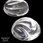 25mm Crystal Tilted Crescent Round Cabochon-General Bead