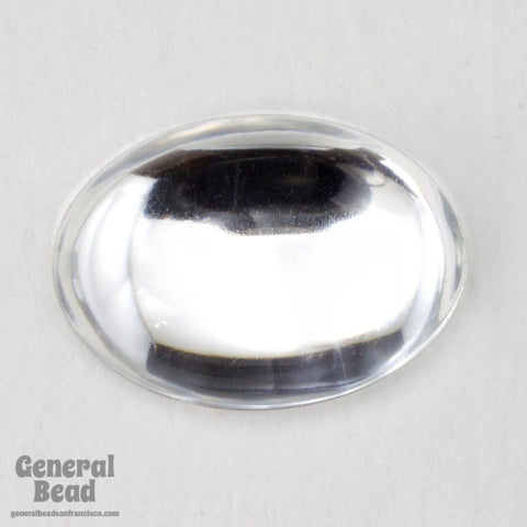 13mm x 18mm Crystal Oval Cabochon (6 Pcs) #3842-General Bead