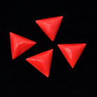 13mm Opaque Red Triangle Cabochon #XS30-F-General Bead