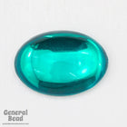 13mm x 18mm Emerald Oval Cabochon-General Bead