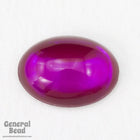 13mm x 18mm Fuchsia Oval Cabochon-General Bead