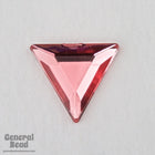 13mm Light Rose Faceted Triangle Cabochon-General Bead