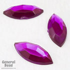 7mm x 15mm Fuchsia Navette-General Bead
