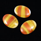13mm x 18mm Terracotta Topaz Stripe Cabochon #XS28-C-General Bead