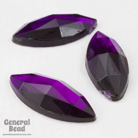 8mm x 18mm Amethyst Navette (4 Pcs) #3881-General Bead
