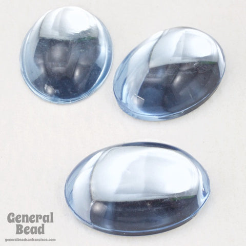 13mm x 18mm Light Sapphire Oval Cabochon-General Bead