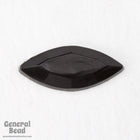 7mm x 15mm Jet Navette (4 Pcs) #3884-General Bead