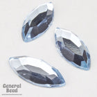 7mmx 15mm Light Sapphire Navette (4 Pcs) #3886-General Bead