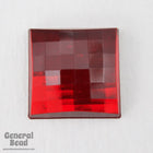 14mm Ruby Square Cabochon (2 Pcs) #3889-General Bead