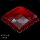 14mm Ruby Square Cabochon (2 Pcs) #3889-General Bead