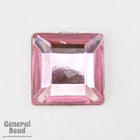 12mm Light Rose Square Cabochon (36 Pcs) #3893-General Bead