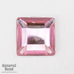 12mm Light Rose Square Cabochon (36 Pcs) #3893-General Bead