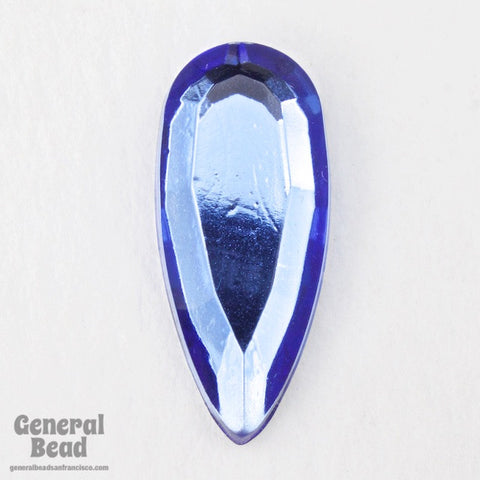8mm x 18mm Sapphire Faceted Teardrop (4 Pcs) #3897-General Bead
