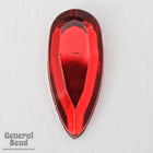 8mm x 18mm Ruby Faceted Teardrop (4 Pcs) #3898-General Bead