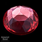 15mm Pink Faceted Round Cabochon-General Bead