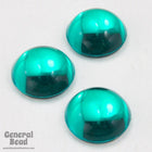 9mm Emerald Green Round Cabochon-General Bead
