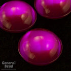 9mm Fuchsia Round Cabochon-General Bead