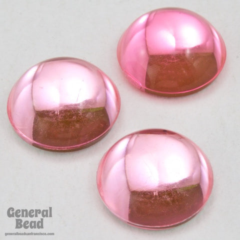 9mm Pink Round Cabochon-General Bead