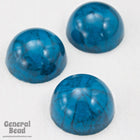 10mm Faux Dark Turquoise Cabochon-General Bead