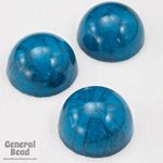 10mm Faux Dark Turquoise Cabochon-General Bead
