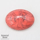 13mm x 18mm Faux Coral Oval Cabochon-General Bead
