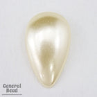 20mm Off White Pearl Teardrop Cabochon (4 Pcs) #3917-General Bead