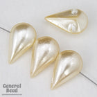 13mm Off White Imitation Pearl Teardrop-General Bead