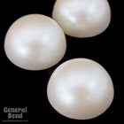 12mm Off White Pearl High Dome Cabochon-General Bead