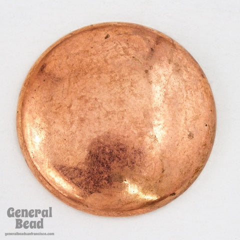 30mm Metallic Copper Cabochon (2 Pcs) #3936-General Bead