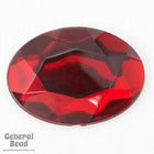 18mm x 25mm Faceted Ruby Oval Cabochon-General Bead