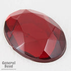 18mm x 25mm Faceted Ruby Oval Cabochon-General Bead