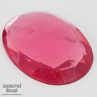 30mm x 40mm Faceted Pink Oval Cabochon #3942-General Bead