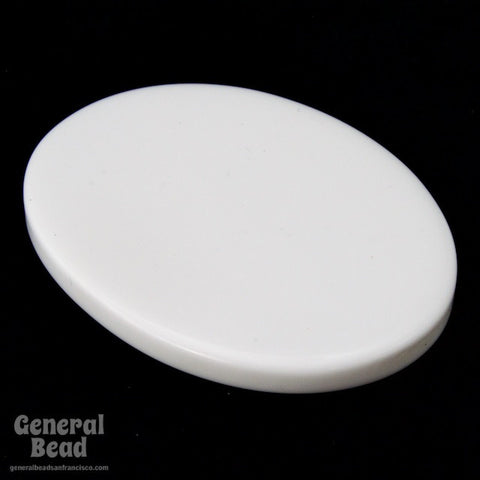 27mm x 35mm White Oval Blank (2 Pcs) #3960-General Bead