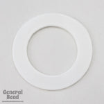 50mm White Open Circle Blank (4 Pcs) #3961-General Bead